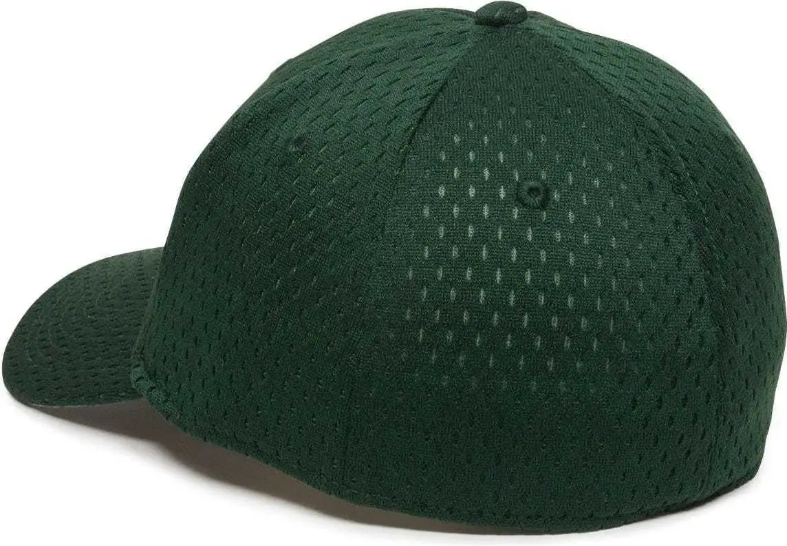 OC Sports PFX 120 Proflex Stretch Fit Mesh Baseball Cap Dark Green