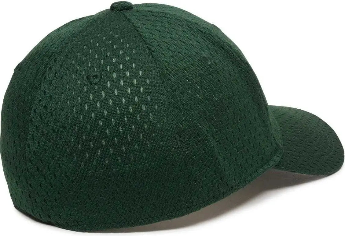OC Sports PFX 120 Proflex Stretch Fit Mesh Baseball Cap Dark Green