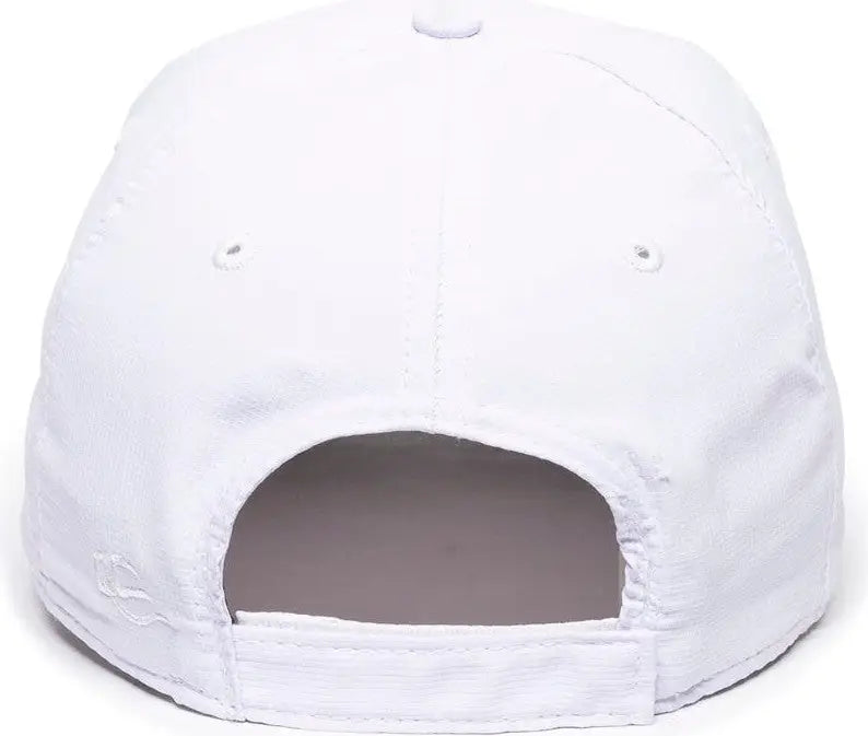 OC Sports PN-100 Adjustable Cap - White - White / 6 7/8’’ - 7 1/2’’
