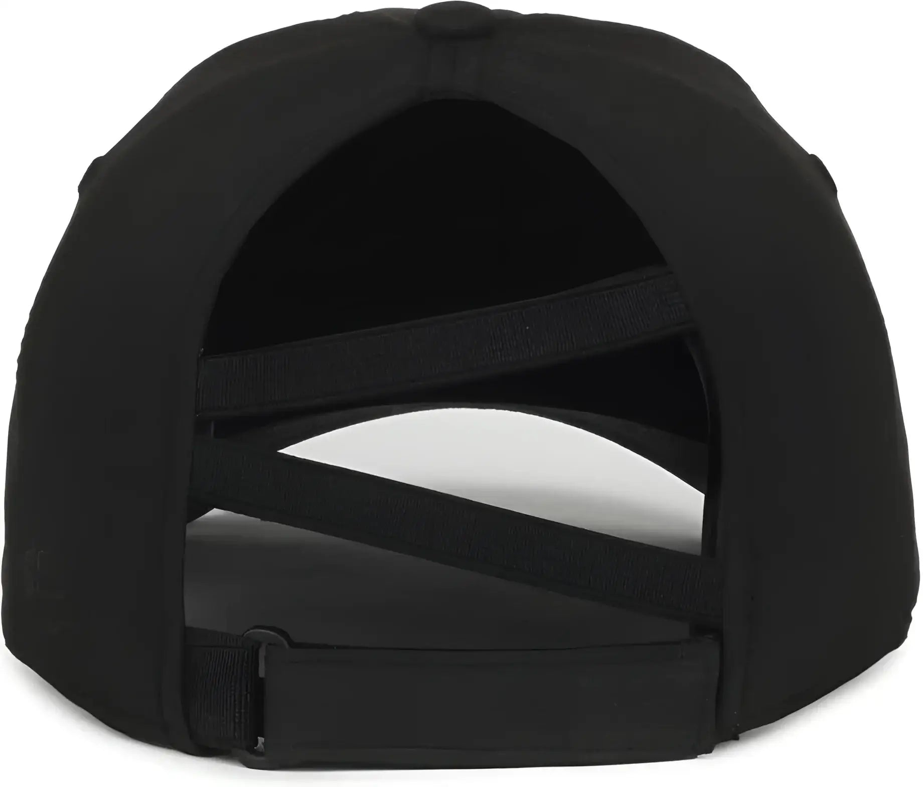 OC Sports PNY-900U Ladies Performance Ponytail Cap - Black - Black / Ladies