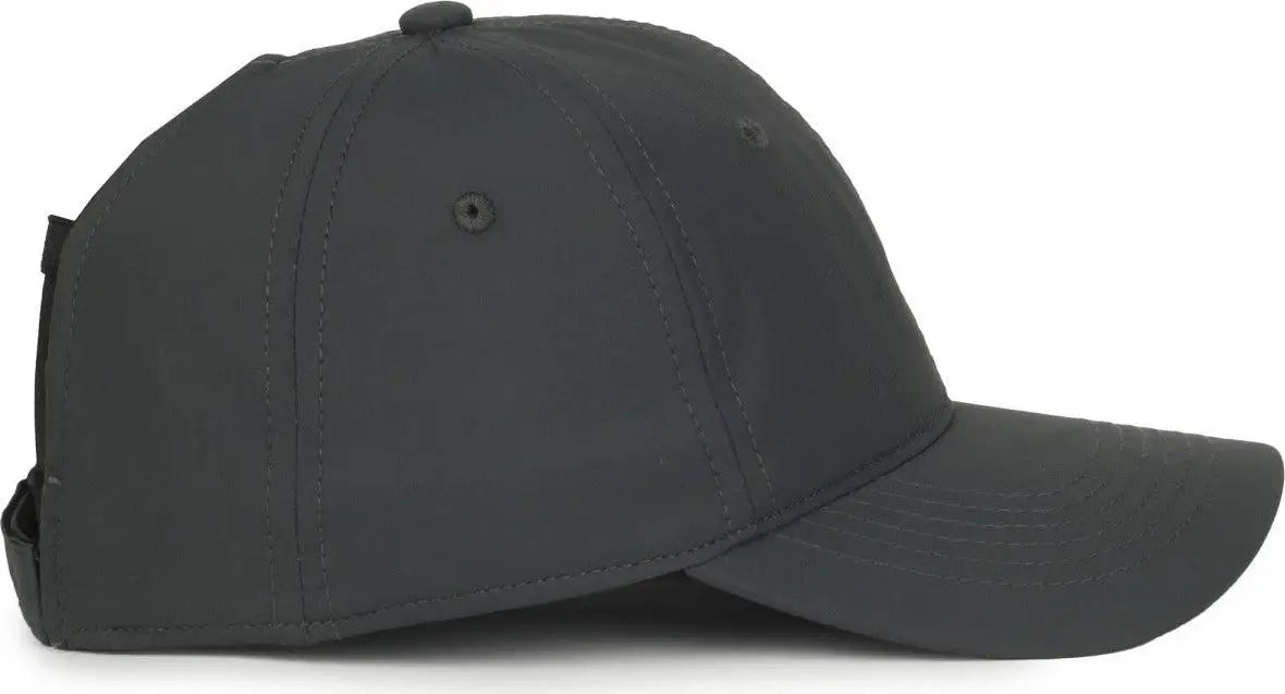OC Sports PNY-900U Ladies Performance Ponytail Cap - Graphite - Dark Gray / Ladies