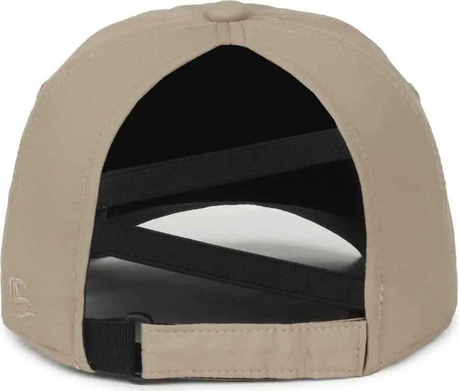 OC Sports PNY-900U Ladies Performance Ponytail Cap - Khaki - Khaki / Ladies