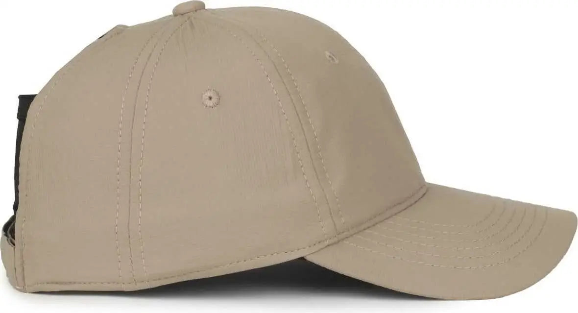 OC Sports PNY-900U Ladies Performance Ponytail Cap - Khaki - Khaki / Ladies