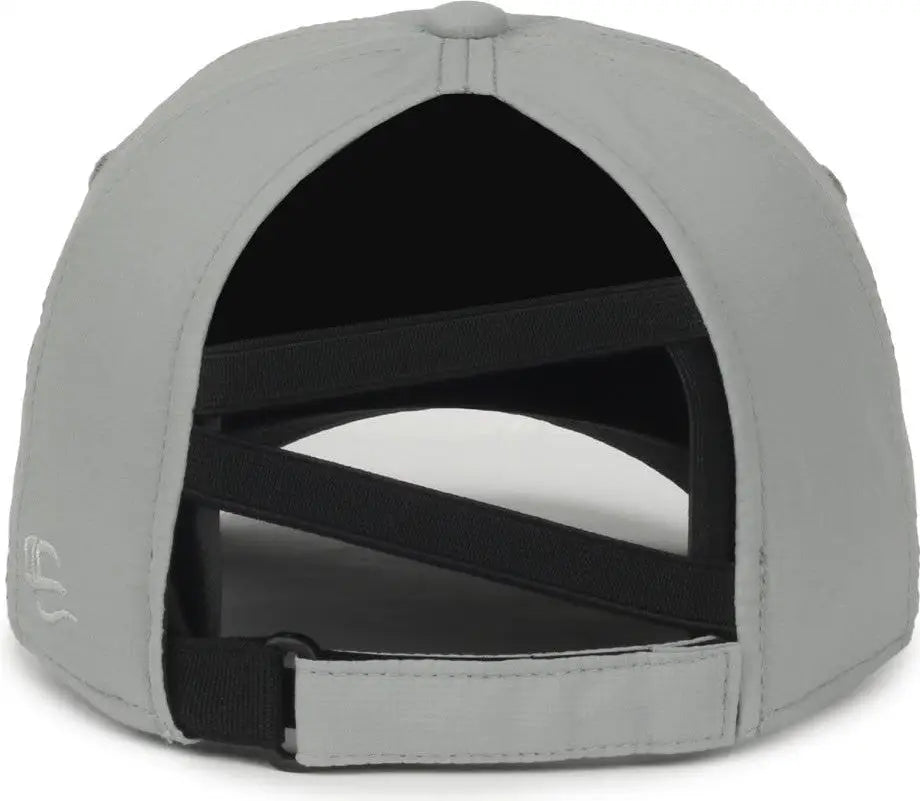 OC Sports PNY-900U Ladies Performance Ponytail Cap - Light Gray - Gray / Ladies