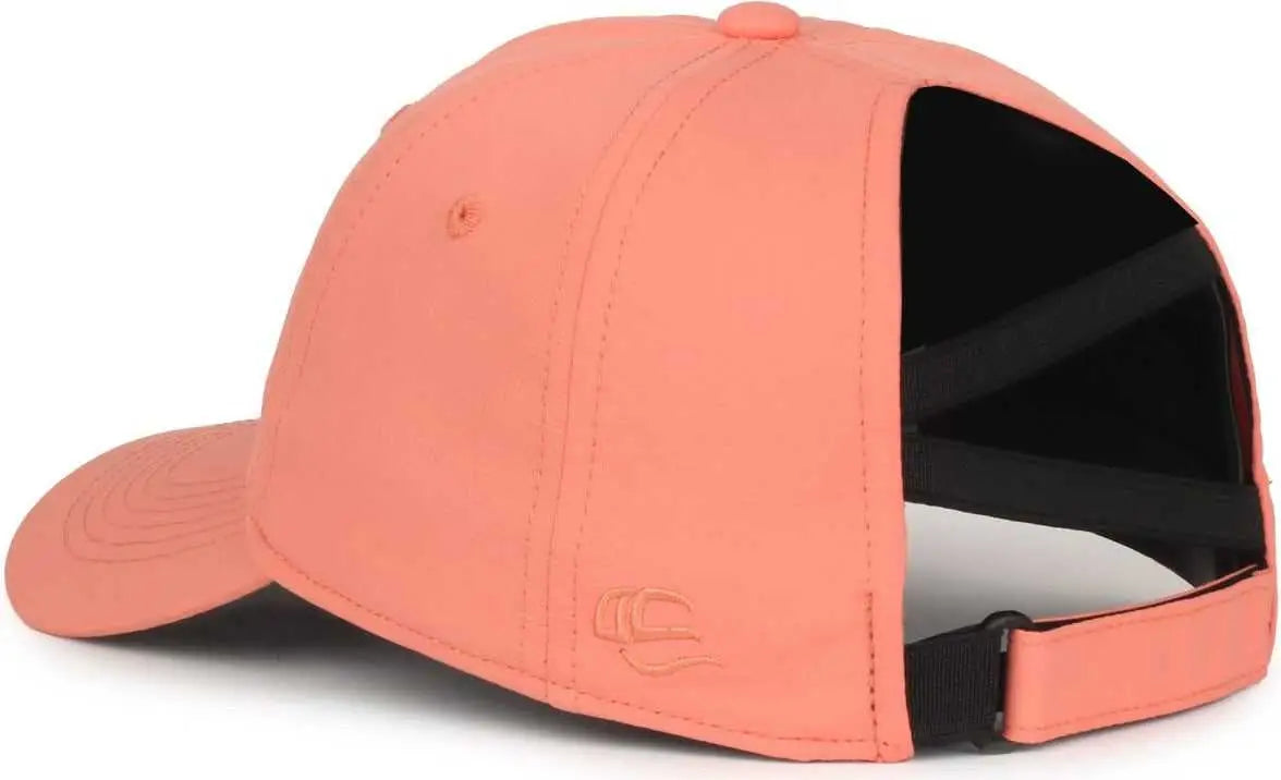 OC Sports PNY-900U Ladies Performance Ponytail Cap - Salmon - Salmon / Ladies