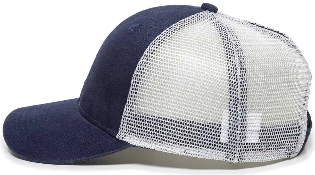 OC Sports PNY100M Ponytail Mesh-Back Cap - Navy/ White - Navy White / 6 7/8’’ - 7 1/2’’