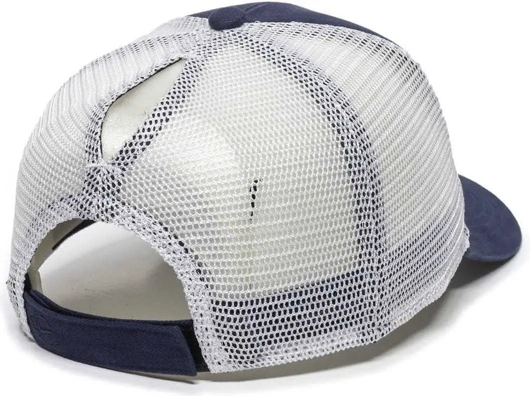 OC Sports PNY100M Ponytail Mesh-Back Cap - Navy/ White - Navy White / 6 7/8’’ - 7 1/2’’