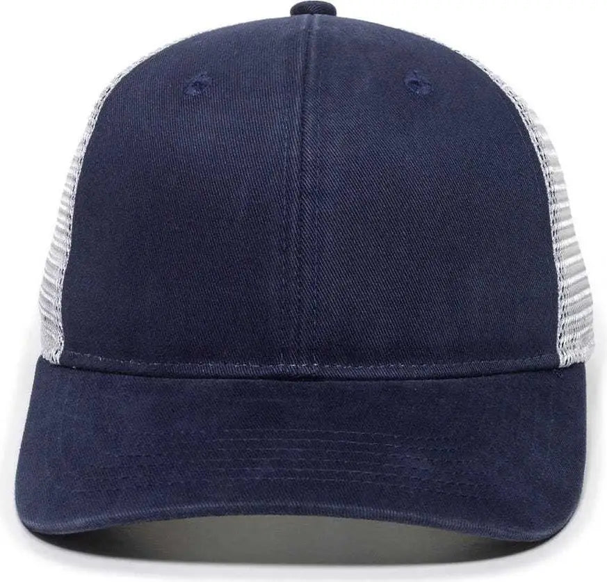OC Sports PNY100M Ponytail Mesh-Back Cap - Navy/ White - Navy White / 6 7/8’’ - 7 1/2’’