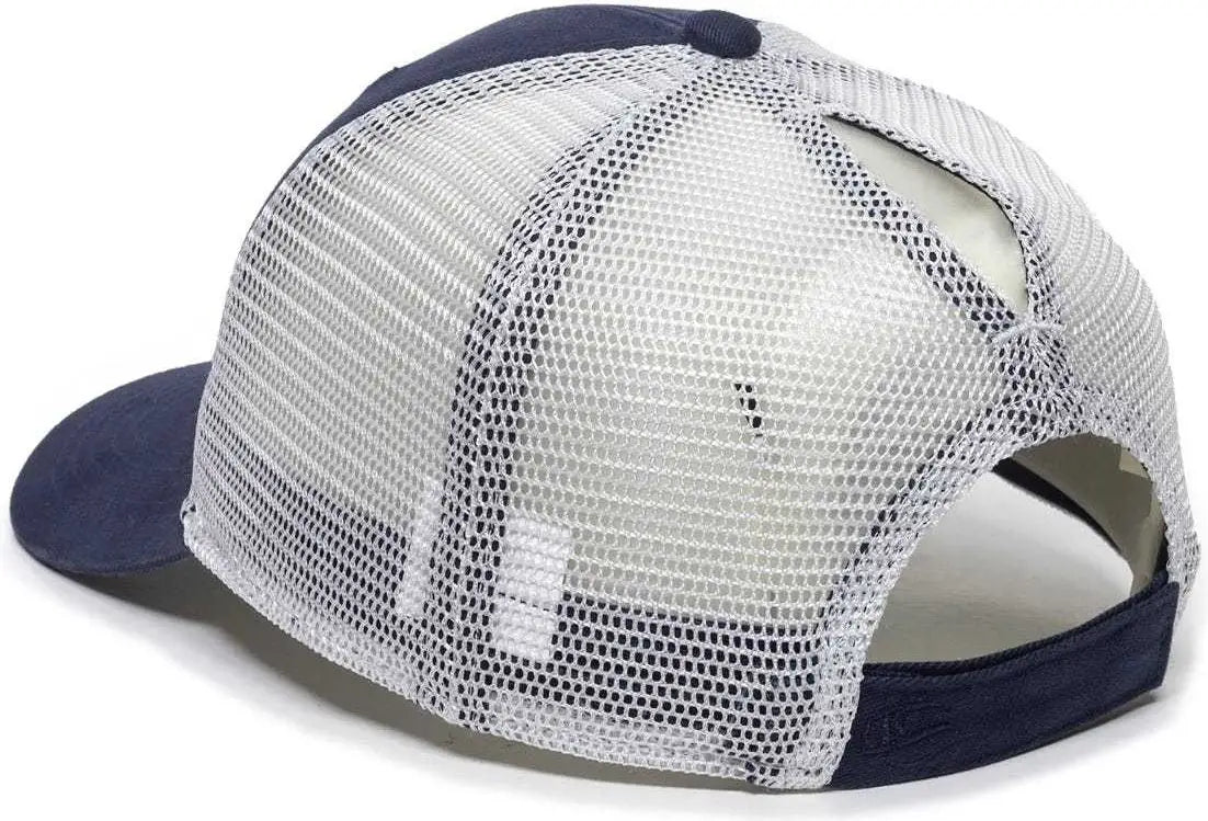 OC Sports PNY100M Ponytail Mesh-Back Cap - Navy/ White - Navy White / 6 7/8’’ - 7 1/2’’
