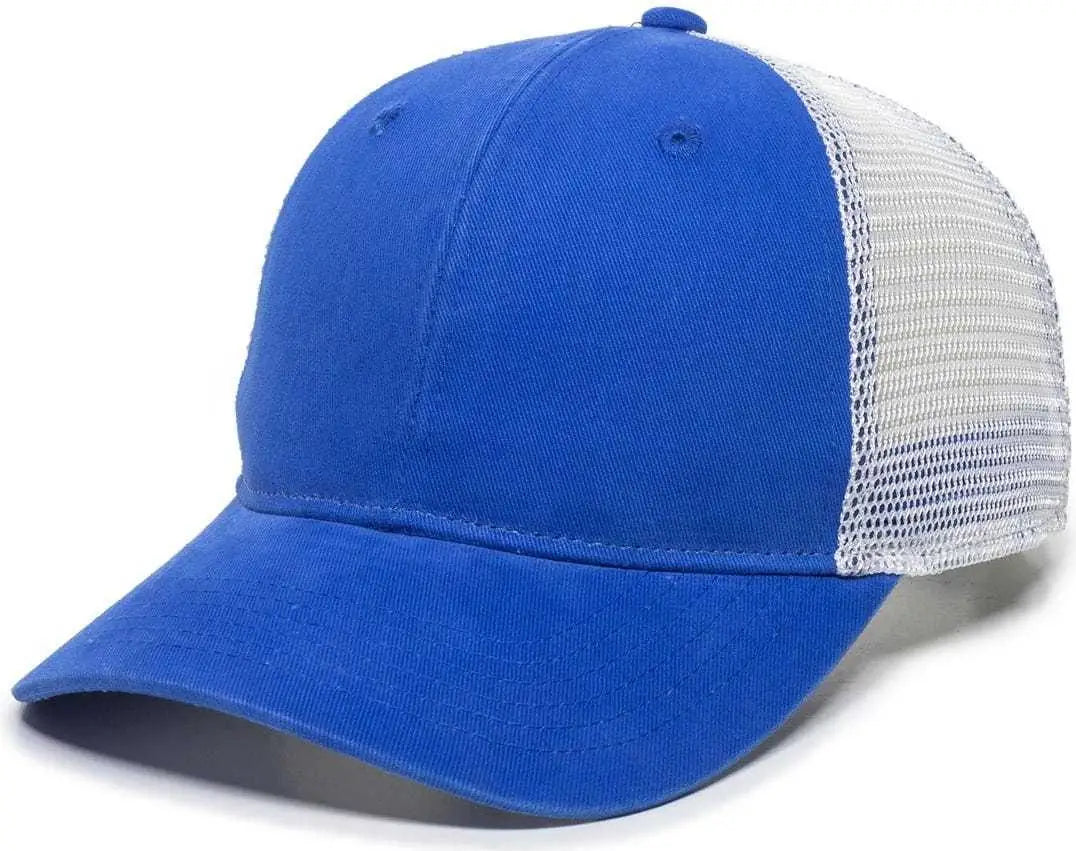 OC Sports PNY100M Ponytail Mesh-Back Cap - Royal/ White - Royal White / 6 7/8’’ - 7 1/2’’
