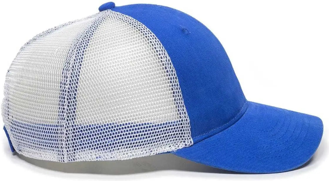 OC Sports PNY100M Ponytail Mesh-Back Cap - Royal/ White - Royal White / 6 7/8’’ - 7 1/2’’