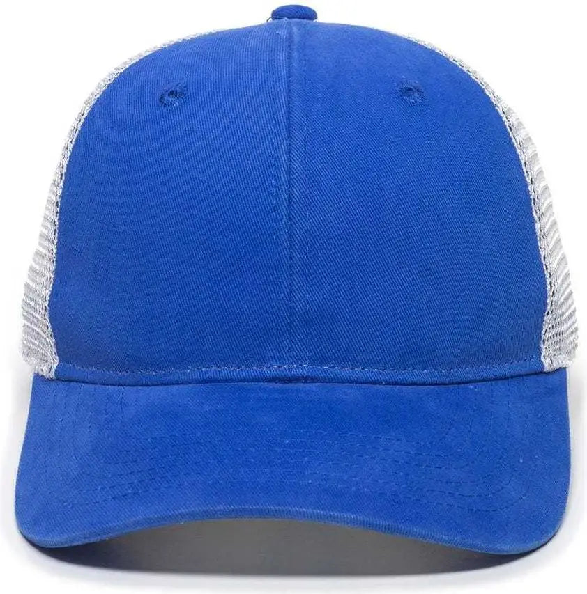 OC Sports PNY100M Ponytail Mesh-Back Cap - Royal/ White - Royal White / 6 7/8’’ - 7 1/2’’