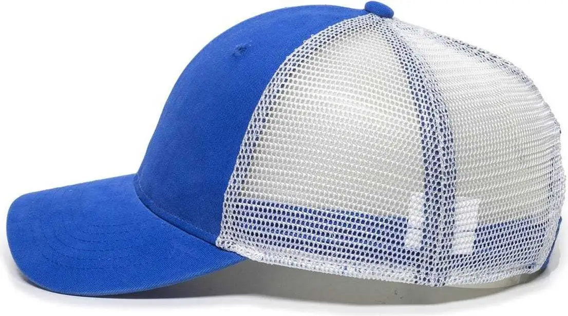 OC Sports PNY100M Ponytail Mesh-Back Cap - Royal/ White - Royal White / 6 7/8’’ - 7 1/2’’