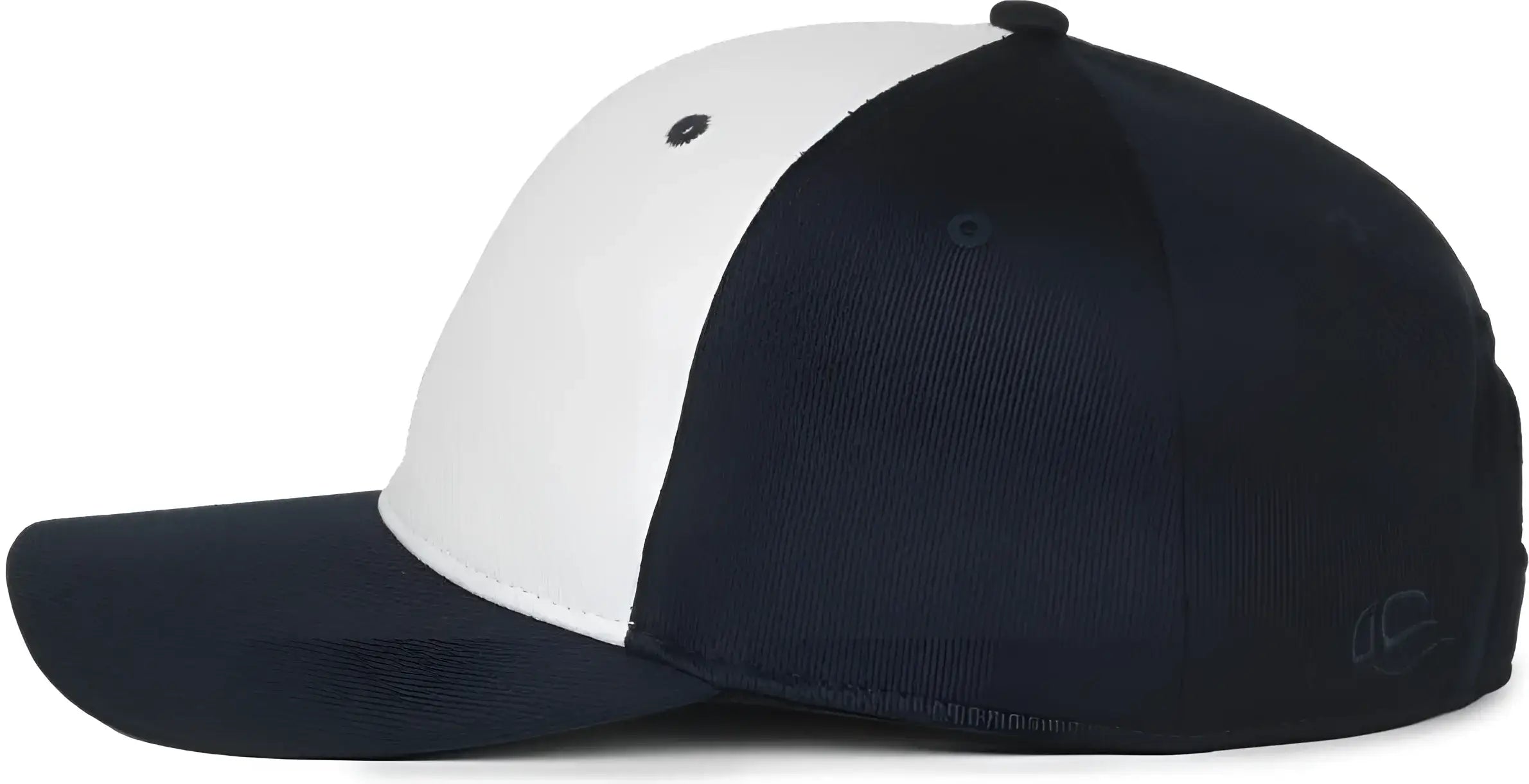 OC Sports PTM 850 Polyester Crown Cap White Navy Navy