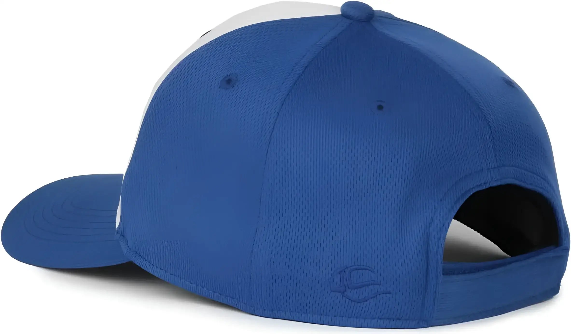 OC Sports PTM-850 Polyester Crown Cap - White Royal Royal