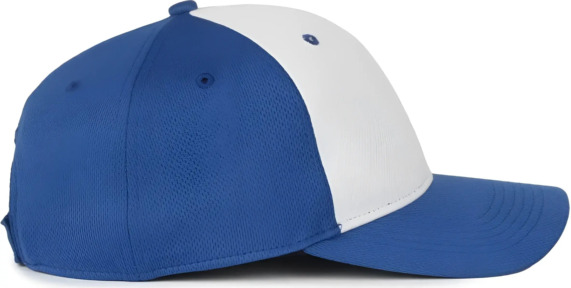 OC Sports PTM-850 Polyester Crown Cap - White Royal Royal
