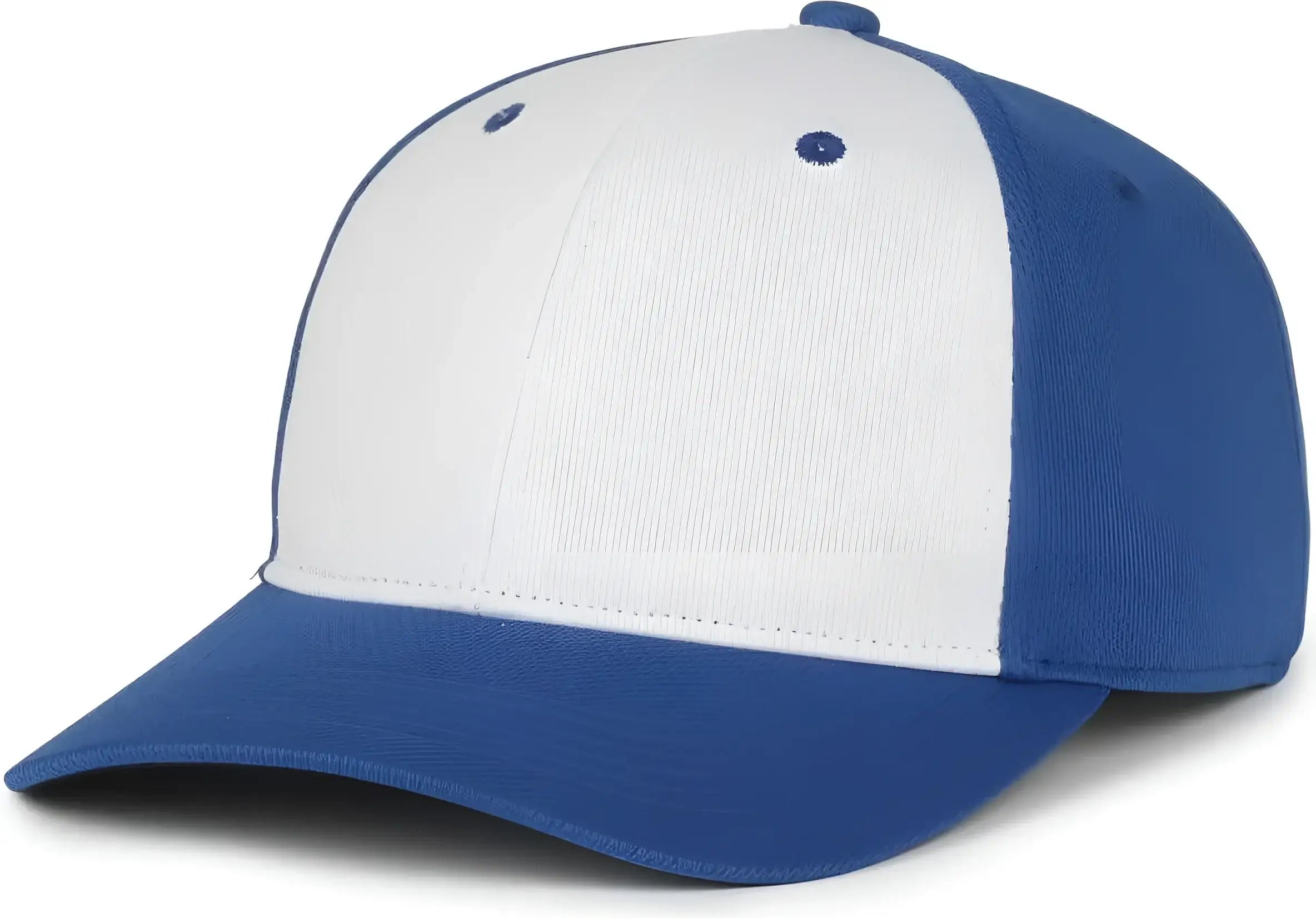 OC Sports PTM-850 Polyester Crown Cap - White Royal Royal