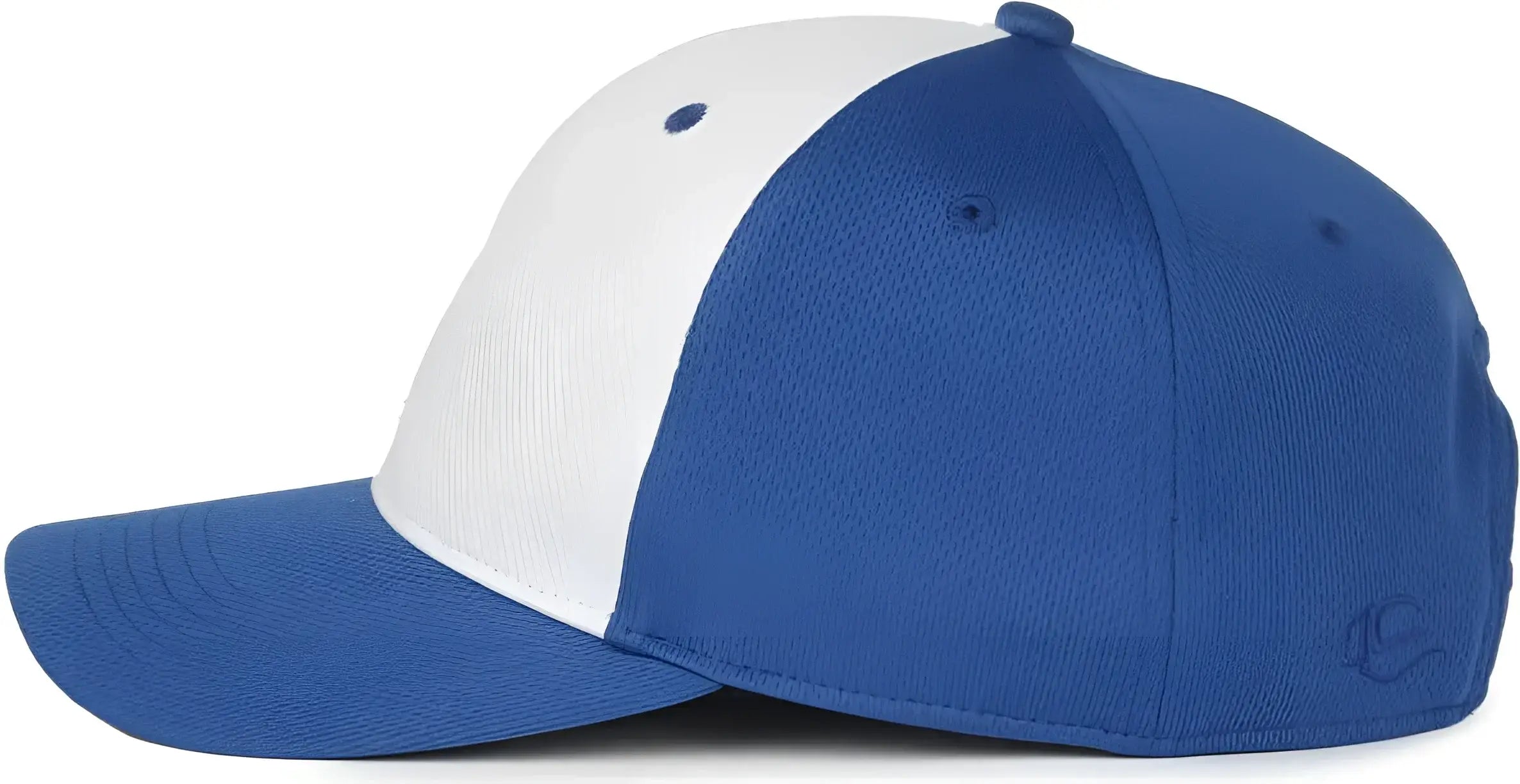 OC Sports PTM-850 Polyester Crown Cap - White Royal Royal