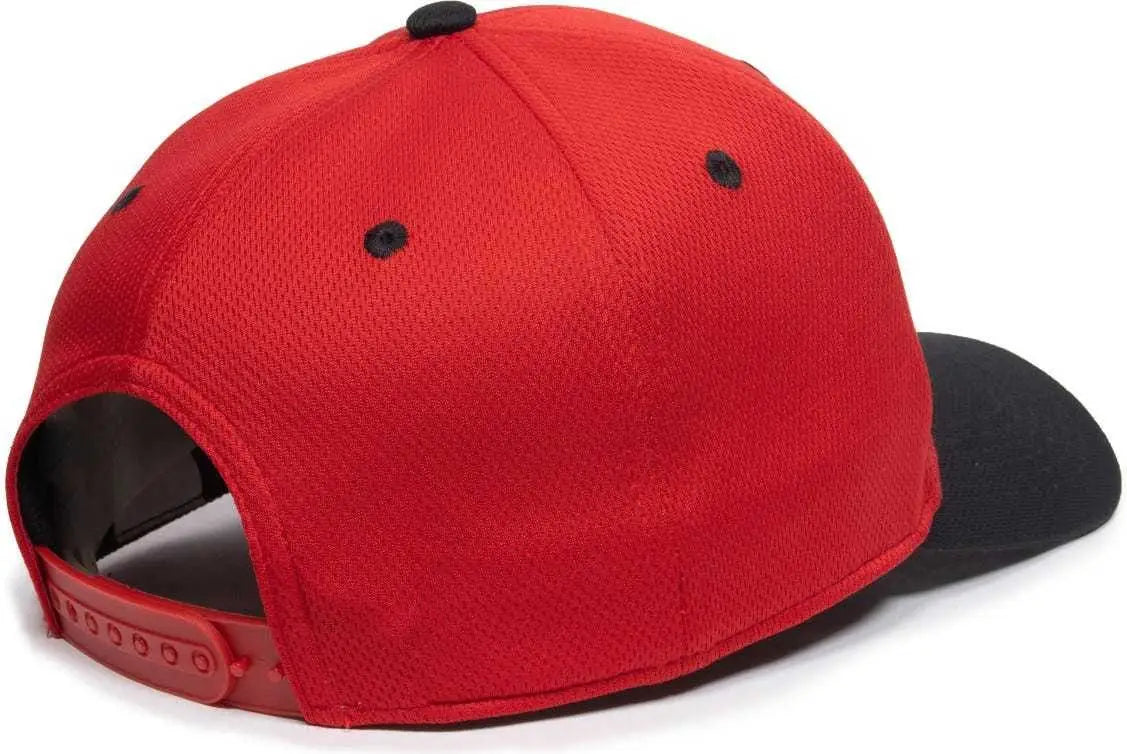 OC Sports PTM50 ProTech Mesh Cap - Red Black