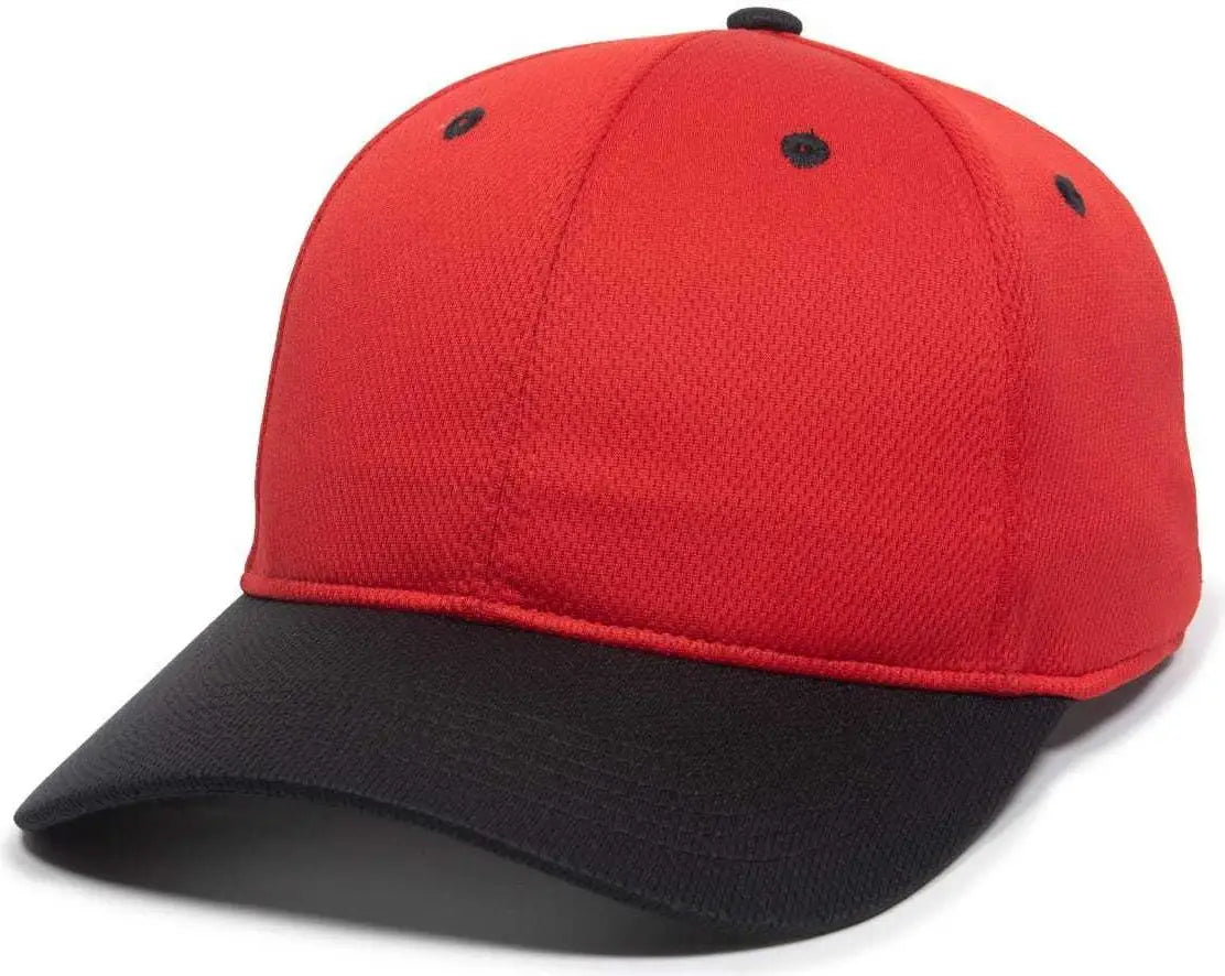 OC Sports PTM50 ProTech Mesh Cap - Red Black