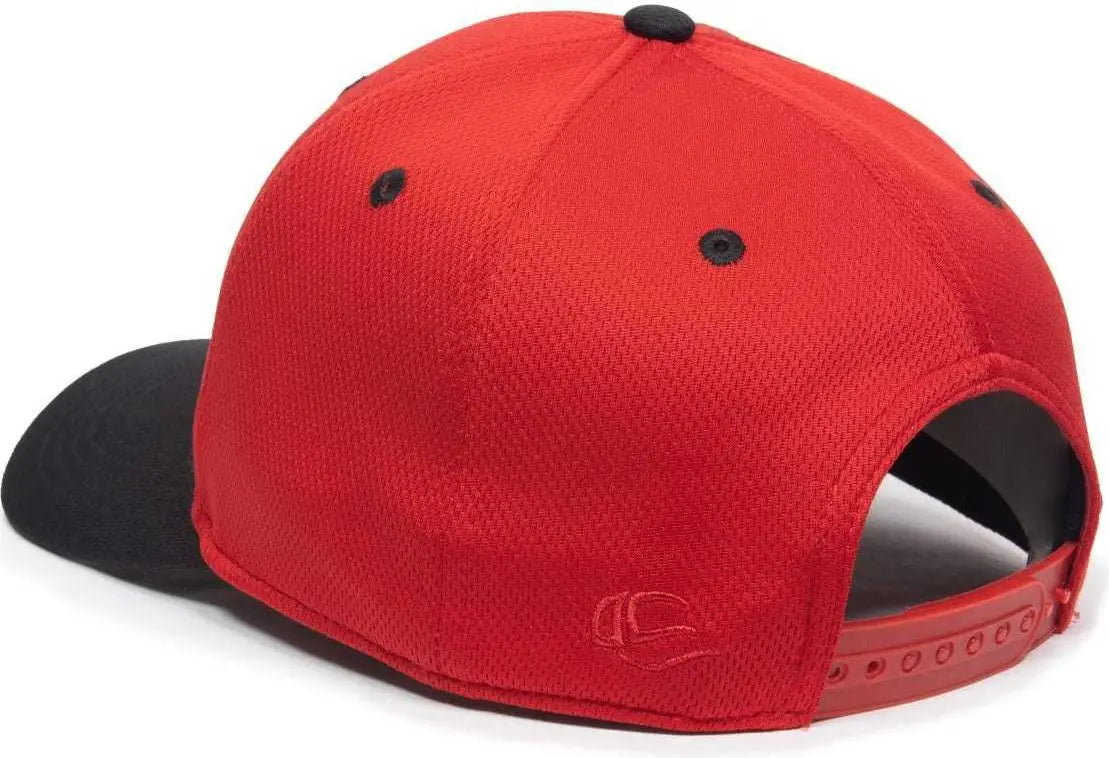OC Sports PTM50 ProTech Mesh Cap - Red Black