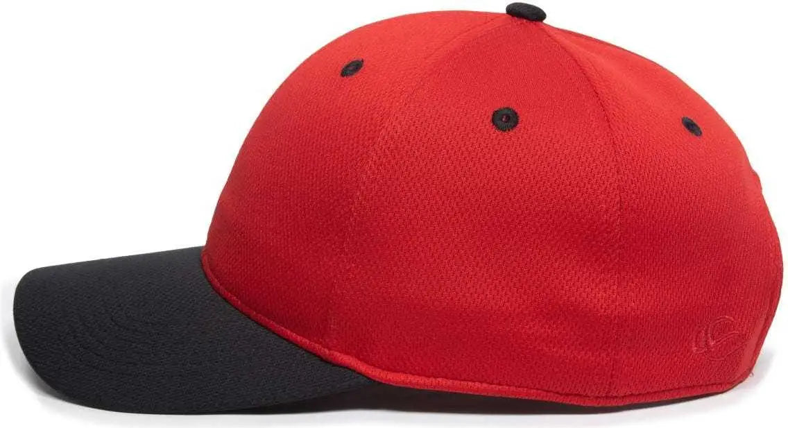 OC Sports PTM50 ProTech Mesh Cap - Red Black