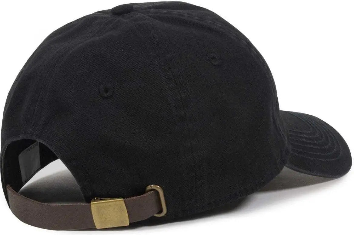 OC Sports PWT-100LTH Adjustable Cap - Black - Black / 6 7/8’’ - 7 1/2’’