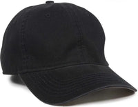 OC Sports PWT-100LTH Adjustable Cap - Black - Black / 6 7/8’’ - 7 1/2’’