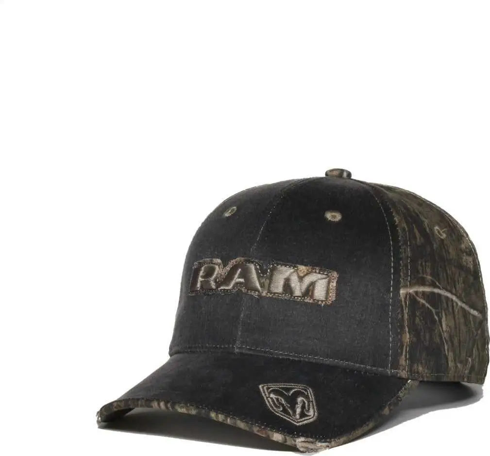 OC Sports RAM05A Ram Weathered Mid Crown Cap -Black Mossy Oak Country Dna - Mossy Oak / OSFM