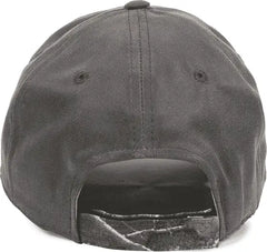 OC Sports RAM11A Ram Adjustable Cap - Charcoal Realtree Edge - Dark Gray Realtree / 6 7/8’’ - 7 1/2’’