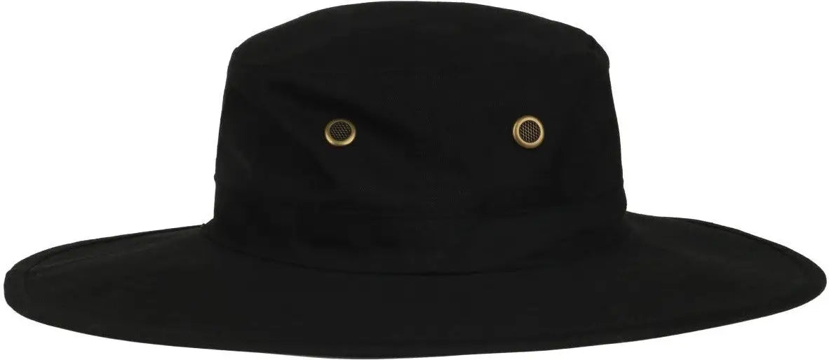OC Sports RB-01 Cotton Twill Boonie Hat - Black - Black / 6 7/8’’ - 7 1/2’’