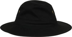 OC Sports RB-01 Cotton Twill Boonie Hat - Black - Black / 6 7/8’’ - 7 1/2’’