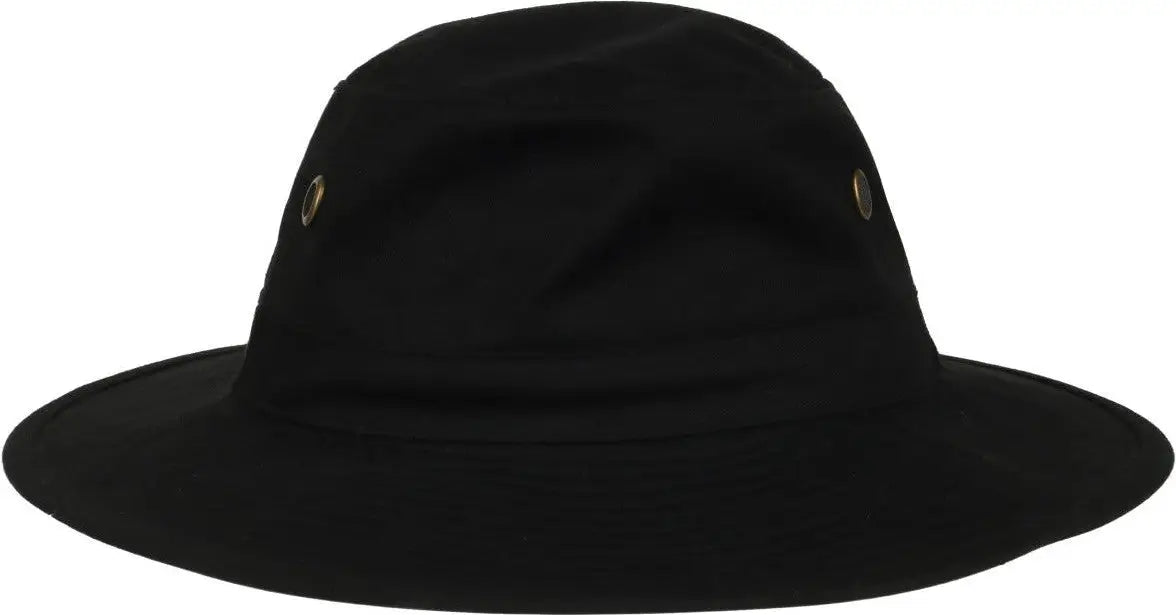 OC Sports RB-01 Cotton Twill Boonie Hat - Black - Black / 6 7/8’’ - 7 1/2’’