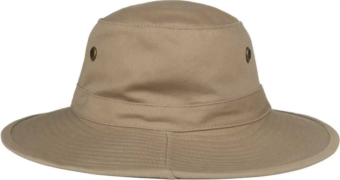 OC Sports RB-01 Cotton Twill Boonie Hat - Khaki - Khaki / 6 7/8’’ - 7 1/2’’