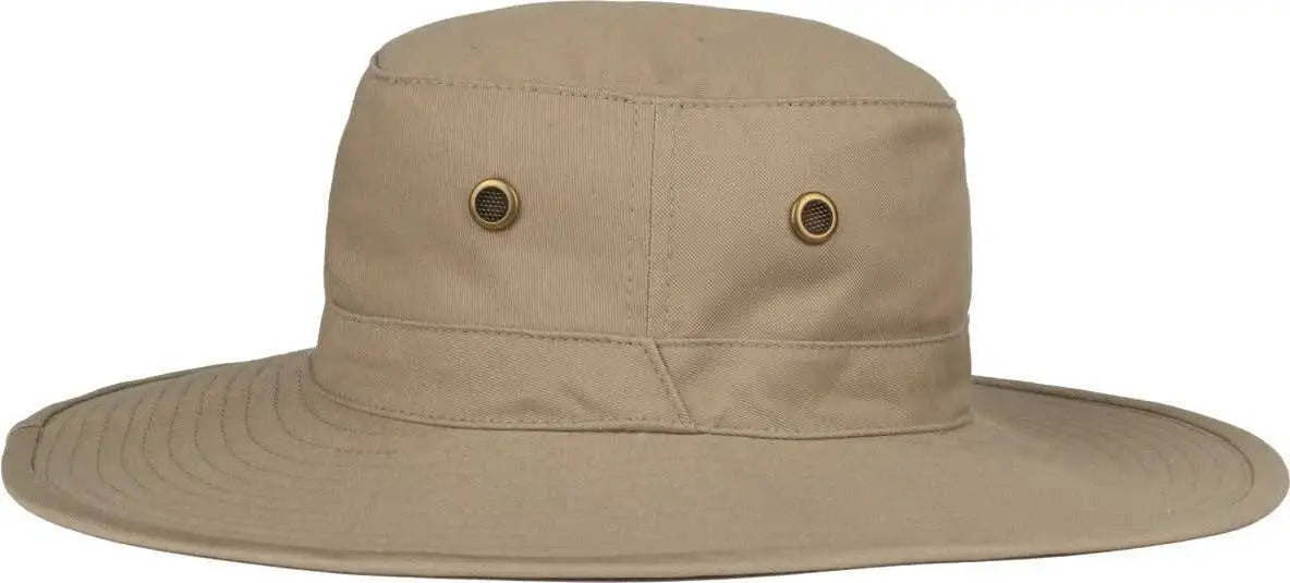 OC Sports RB-01 Cotton Twill Boonie Hat - Khaki - Khaki / 6 7/8’’ - 7 1/2’’