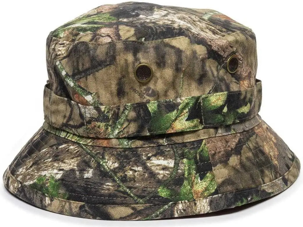 OC Sports RBH-100 Reversable Bucket Hat - Mossy Oak Break-Up Country Blaze - Mossy Oak Blaze / One Size Fits Most