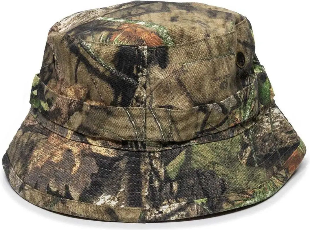 OC Sports RBH-100 Reversable Bucket Hat - Mossy Oak Break-Up Country Blaze - Mossy Oak Blaze / One Size Fits Most