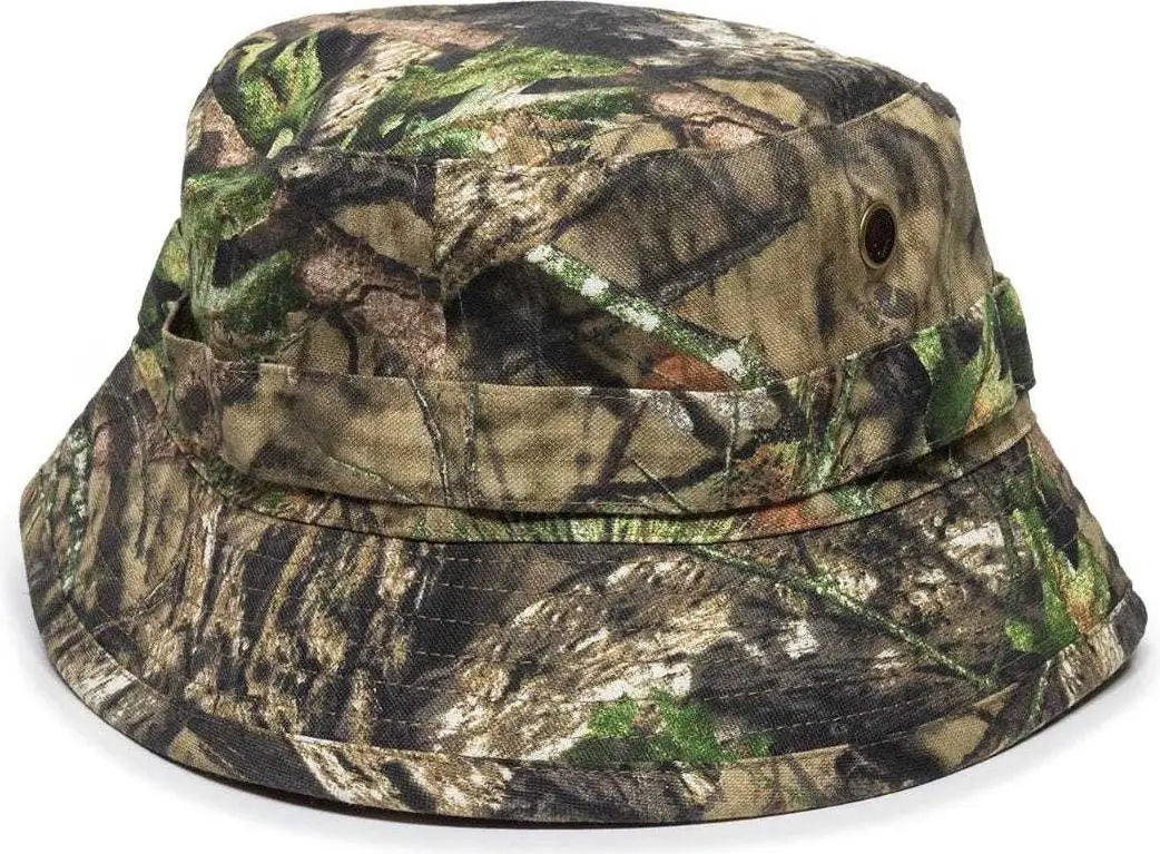 OC Sports RBH-100 Reversable Bucket Hat - Mossy Oak Break-Up Country Blaze - Mossy Oak Blaze / One Size Fits Most