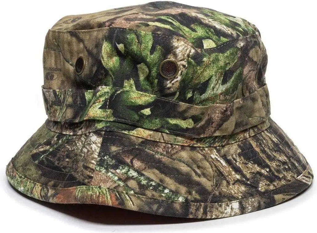 OC Sports RBH-100 Reversable Bucket Hat - Mossy Oak Break-Up Country Blaze - Mossy Oak Blaze / One Size Fits Most