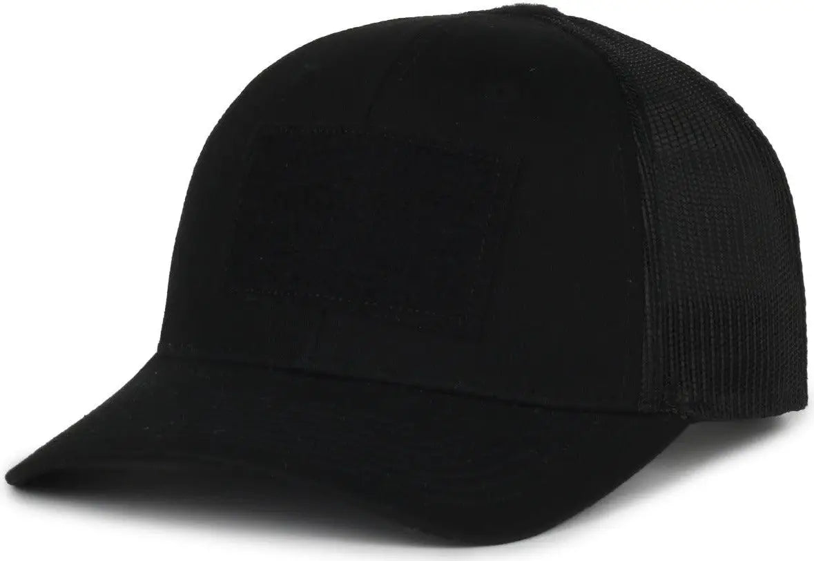 OC Sports RC-01M Loop Patch Cap - Black Black - Black / 6 7/8’’ - 7 1/2’’