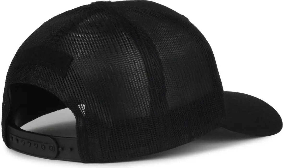 OC Sports RC-01M Loop Patch Cap - Black Black - Black / 6 7/8’’ - 7 1/2’’