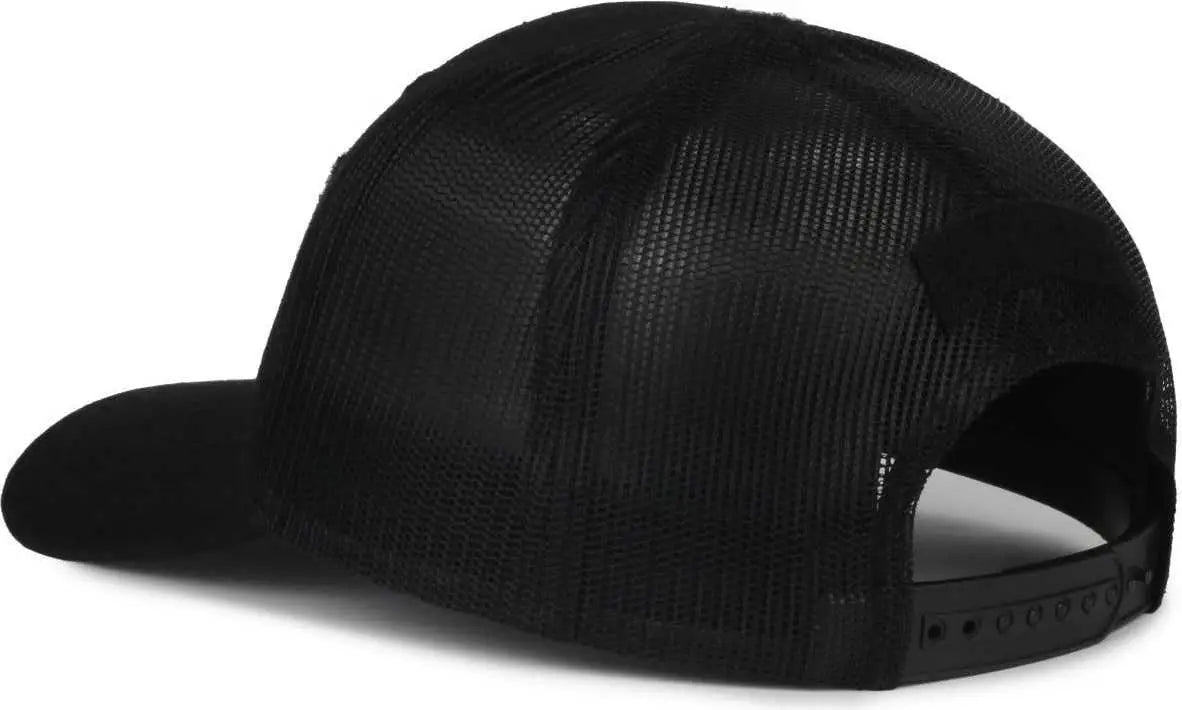 OC Sports RC-01M Loop Patch Cap - Black Black - Black / 6 7/8’’ - 7 1/2’’
