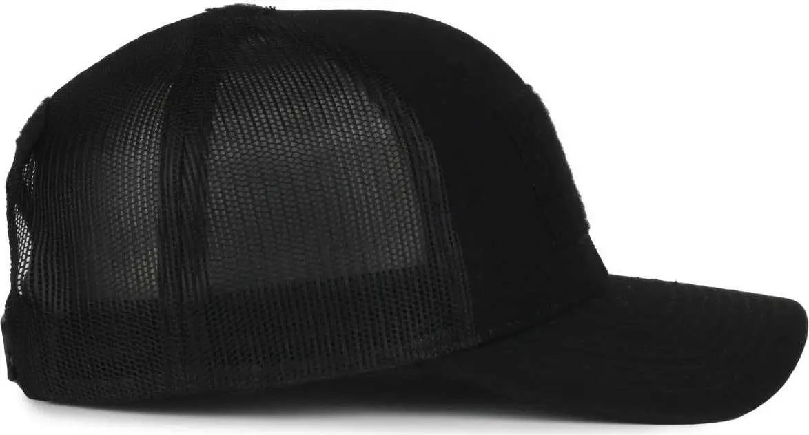 OC Sports RC-01M Loop Patch Cap - Black Black - Black / 6 7/8’’ - 7 1/2’’