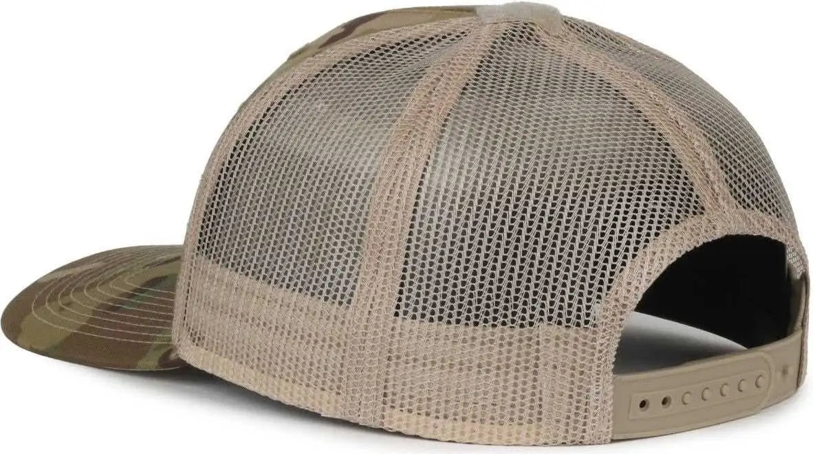 OC Sports RC-01S Loop Patch Cap - Multicam Khaki - Multi-Colored / 6 7/8’’ - 7 1/2’’