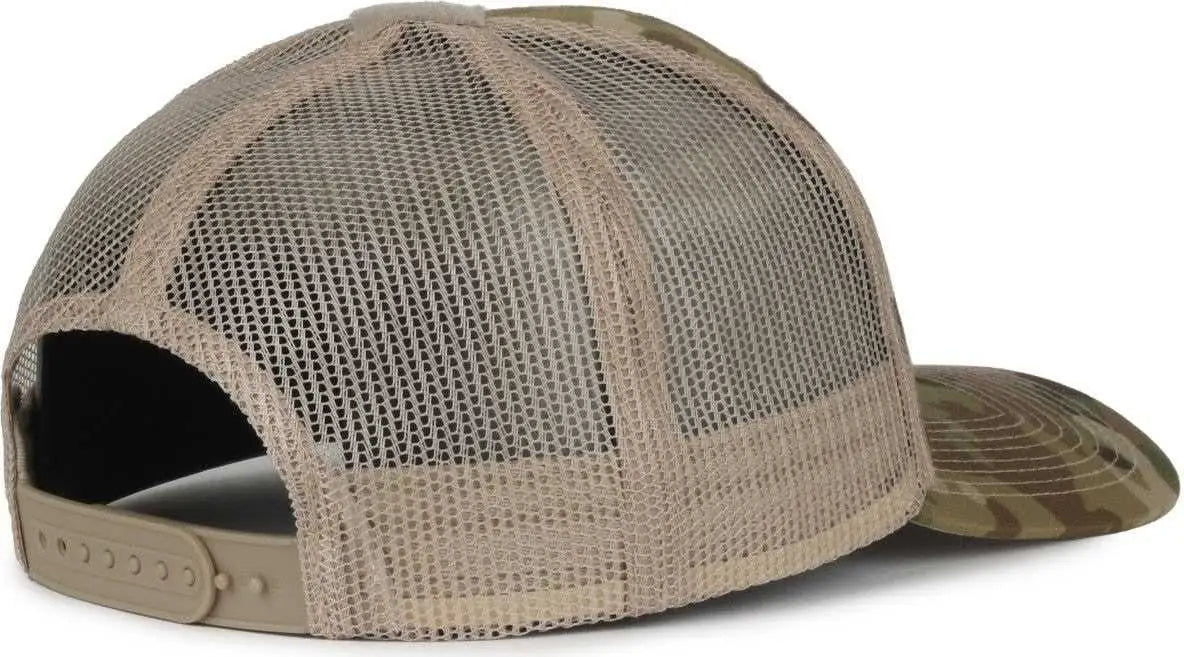OC Sports RC-01S Loop Patch Cap - Multicam Khaki - Multi-Colored / 6 7/8’’ - 7 1/2’’