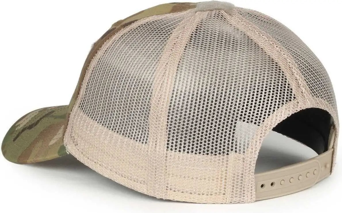OC Sports RC-01U Loop Patch Cap - Multicam Khaki - Multi-Colored / 6 7/8’’ - 7 1/2’’