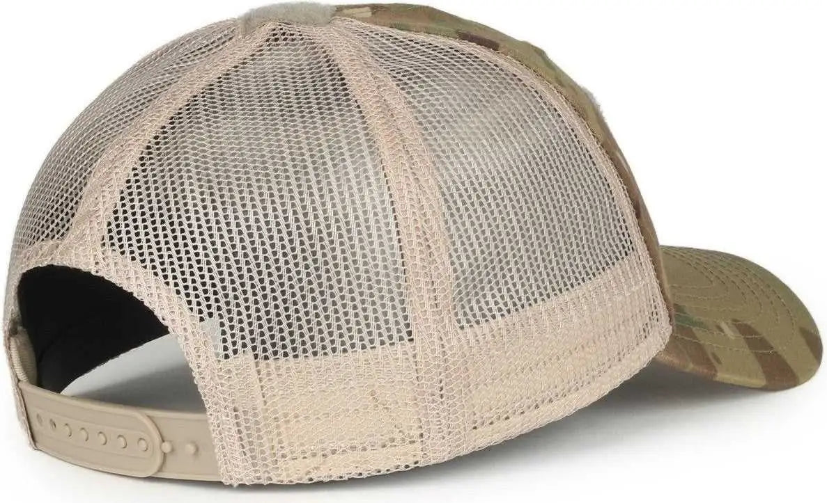 OC Sports RC-01U Loop Patch Cap - Multicam Khaki - Multi-Colored / 6 7/8’’ - 7 1/2’’