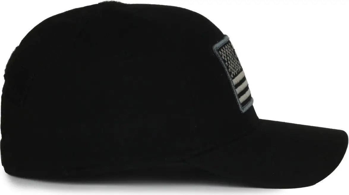 OC Sports RCA-01 Fleece Lined Crown Cap - Black - Black / 6 7/8’’ - 7 1/2’’