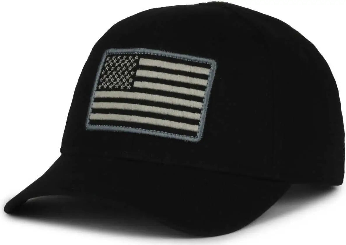 OC Sports RCA-01 Fleece Lined Crown Cap - Black - Black / 6 7/8’’ - 7 1/2’’