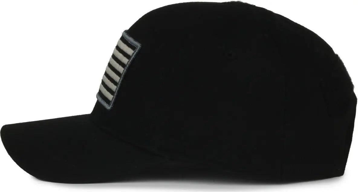 OC Sports RCA-01 Fleece Lined Crown Cap - Black - Black / 6 7/8’’ - 7 1/2’’